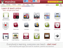 Tablet Screenshot of morzino.com